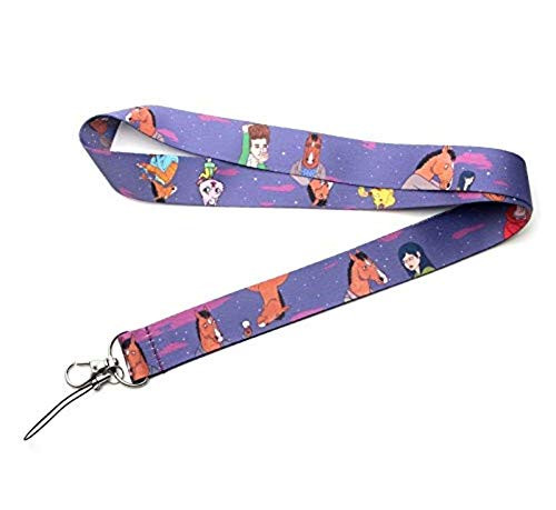 Premium Lanyard BoJack Horseman Cartoon Themed - Hook & Phone String - Keychains or ID Badge Holders