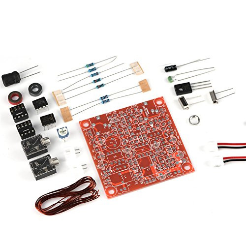 Tihebeyan Forty-9er 3W Accessories, HAM Radio CW Shortwave Transmitter Receiver DIY Radio Kit, Including Unsoldered Circuit Board, Scattered Components Kit, Circuit Diagram
