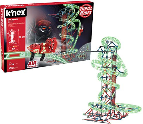 KNEX Thrill Rides Web Weaver Roller Coaster Building Set 439 Pieces Ages 9 and Up Construction Educational Toy KNEX Thrill Rides Web Weaver Roller Coaster Building Set 439 Pieces Ages 9 and Up Construction Educational Toy