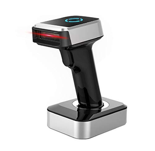 Baoshare 2D qr Wireless Bluetooth +2.4Ghz+Wired 3-in-1 Barcode Scanner Wireless with Charging Stand,Handheld 1d/2d Data Matrix,PDF417 Image Reader Portable Automatic bar Code scanning