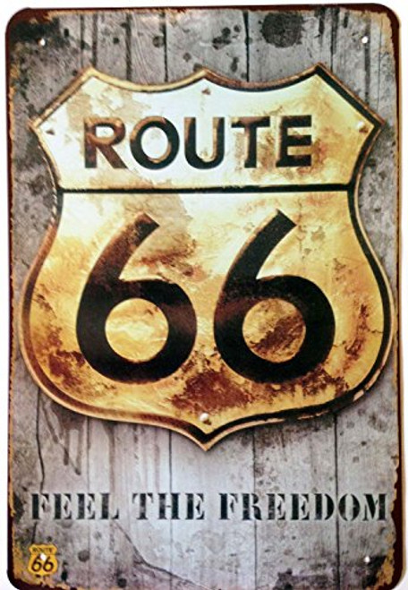 ERLOOD Route Us Road 66 Retro Decor Home Bar Garage Wall Plaque Poster Metal Signs Vintage Tin Sign 12 X 8 ERLOOD Route Us Road 66 Retro Decor Home Bar Garage Wall Plaque Poster Metal Signs Vintage Tin Sign 12 X 8