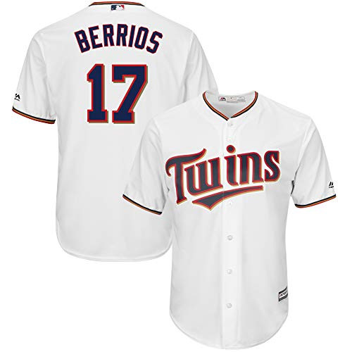 Outerstuff Jose Berrios Minnesota Twins Youth 8-20 White Home Cool Base Replica Jersey (Medium 10/12)