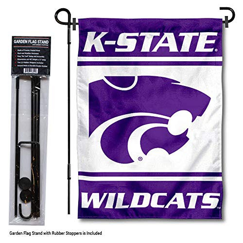College Flags & Banners Co. Kansas State Wildcats Garden Flag with Stand Holder College Flags & Banners Co. Kansas State Wildcats Garden Flag with Stand Holder