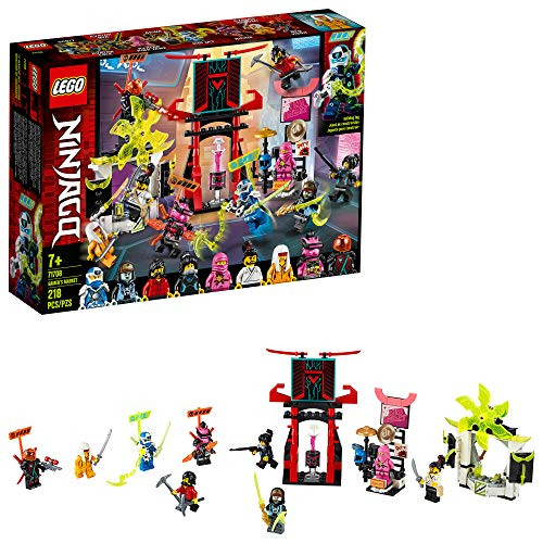 LEGO NINJAGO Gamers Market 71708 Ninja Market Building Kit, New 2020 (218 Pieces)