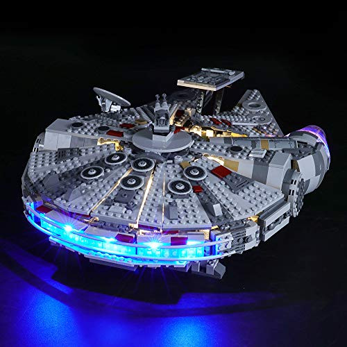 BRIKSMAX Led Lighting Kit for Millennium Falcon - Compatible with Lego 75257 Building Blocks Model- Not Include The Lego Set