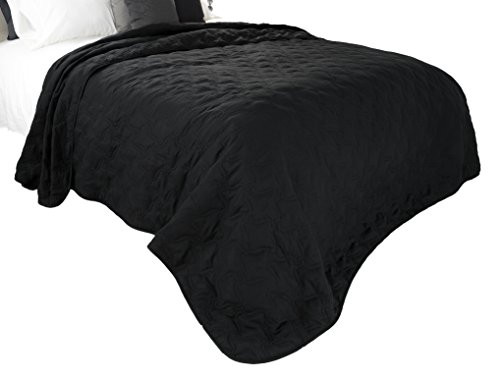 Solid Color Quilt by Lavish Home Full/Queen - Black