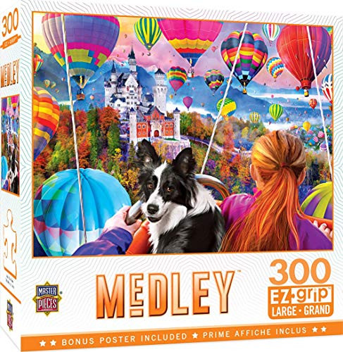 MasterPieces Medley - Neuschwanstein Balloons 300-Piece EZ Grip Jigsaw Puzzle