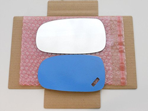 CAR MIRROR BAZAR New Replacement Mirror Glass with FULL SIZE ADHESIVE for 2003-2011 SAAB 9-3 93/2003-2009 SAAB 9-5 95 Driver Side View Left LH