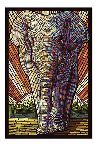Asian Elephant - Paper Mosaic (Premium 1000 Piece Jigsaw Puzzle for Adults, 19x27)