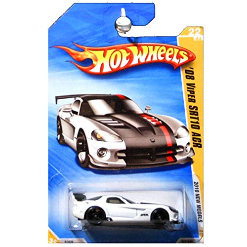 Hot Wheels 2010 New Models 2008 Dodge Viper SRT10 ACR in White Hot Wheels 2010 New Models 2008 Dodge Viper SRT10 ACR in White