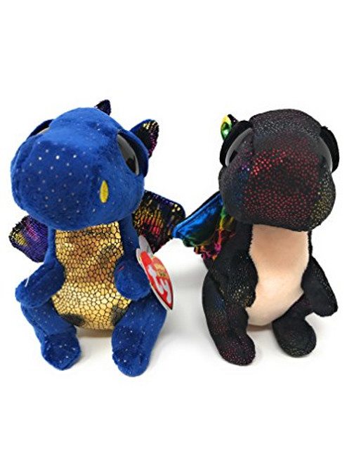 TY Beanie boos Bundle of 2, Saffire The Dragon and Anora The Dragon TY Beanie boos Bundle of 2, Saffire The Dragon and Anora The Dragon