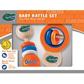 MasterPieces NCAA Florida Gators Real Wood Baby Rattles (2-Pack)