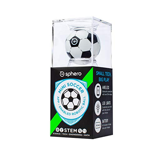 Sphero Mini Soccer: App-Enabled Programmable Robot Ball - STEM Educational Toy for Kids Ages 8 & Up - Drive, Game & Code with Play & Edu App