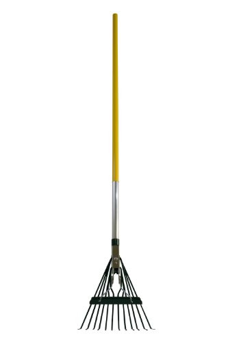 Flexrake 12A Shrub Rake Spring Steel Head with 48-Inch Aluminum Handle