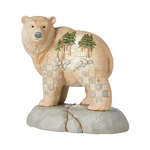 Enesco Jim Shore Heartwood Creek White Woodland Bear/Scene Figurine Enesco Jim Shore Heartwood Creek White Woodland Bear/Scene Figurine