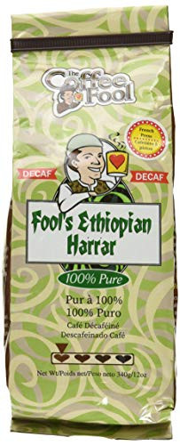 The Coffee Fool Fool's Decaf Ethiopian Harrar French Press, 12 Ounce