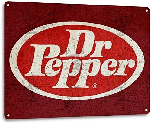SRongmao Dr Pepper Soda Pop Store Advertising Vintage Look Retro Wall Decor Bar Metal Tin Sign 8x12in SRongmao Dr Pepper Soda Pop Store Advertising Vintage Look Retro Wall Decor Bar Metal Tin Sign 8x12in
