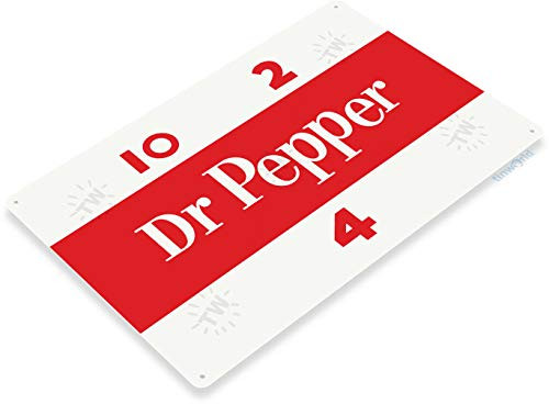 SRongmao Dr Pepper Soda Pop Store Advertising Retro Wall Art Decor Bar Metal Tin Sign 8x12in SRongmao Dr Pepper Soda Pop Store Advertising Retro Wall Art Decor Bar Metal Tin Sign 8x12in