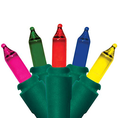 Brite Star 300 Count Mini String to String Lights, Green Wire, Multicolor