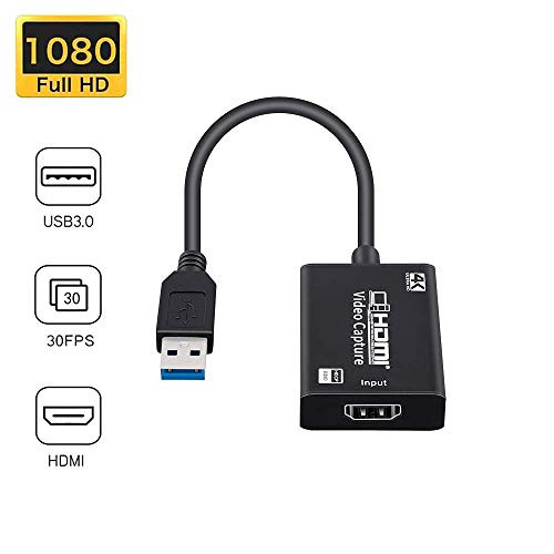 CLEASO Video Capture Card, hdmi Capture Card, Full HD 1080P 4k Hdmi Capture Card Live Streaming and Record, Live Broadcasting, Gaming, Teaching, Video Conference