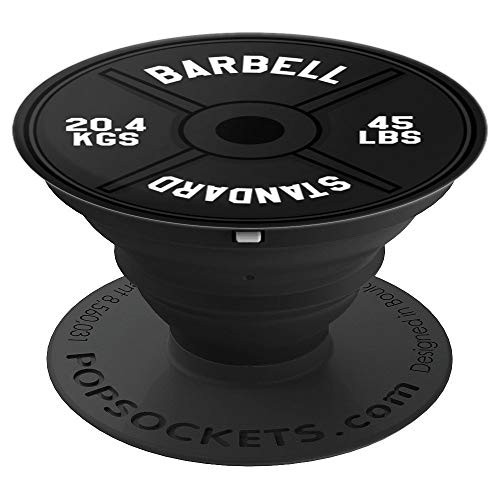 Weightlifting Barbell Plate - Weight Lifting Gift PopSockets Grip and Stand for Phones and Tablets Weightlifting Barbell Plate - Weight Lifting Gift PopSockets Grip and Stand for Phones and Tablets