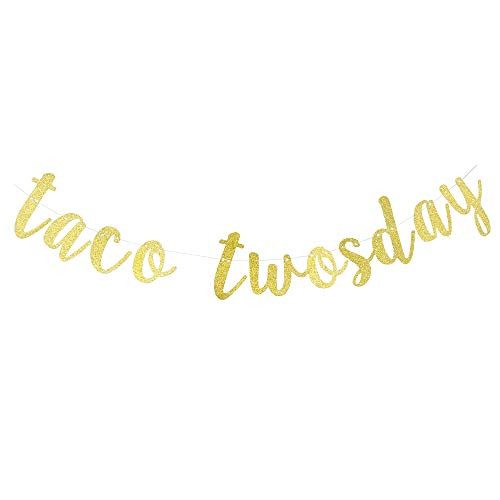 Taco Twosday Banner Garland Sign Gold Glitter Fiesta Second Birthday Party Decor, First Birthday, Taco Twosday Party Decor Taco Twosday Banner Garland Sign Gold Glitter Fiesta Second Birthday Party Decor, First Birthday, Taco Twosday Party Decor