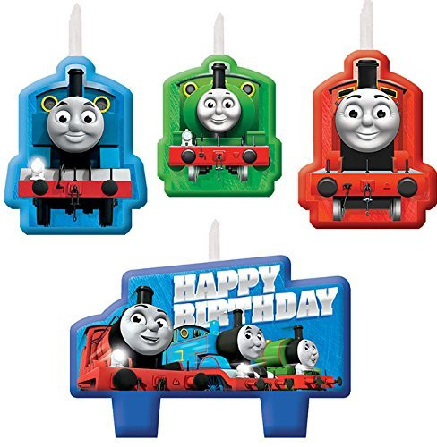 amscan 171752 Thomas All Aboard Birthday Candle, One Size, Multicolor