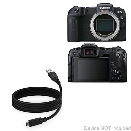 Canon EOS RP Cable, BoxWave [DirectSync - USB 3.0 A to USB 3.1 Type C] USB C Charge and Sync Cable for Canon EOS RP - 6ft - Black