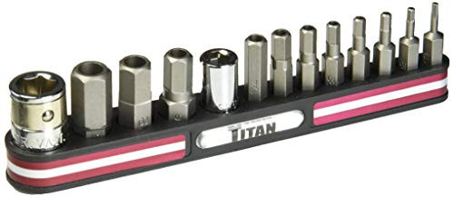 Titan 16135 13-Piece Tamper Resistant SAE Hex Bit Set