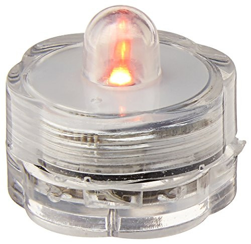 BlueDot Trading LED Battery Operated Submersible Tea Lights, Orange