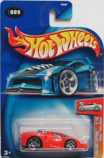 Hot Wheels 2004 First Editions 'Tooned Enzo Ferrari 9/100 RED 009 Hot Wheels 2004 First Editions 'Tooned Enzo Ferrari 9/100 RED 009