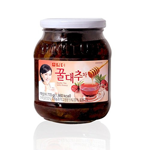 DAMTUH Honey Jujube Tea, Dates Jujube Tea with Honey, 770g (1 Jar)