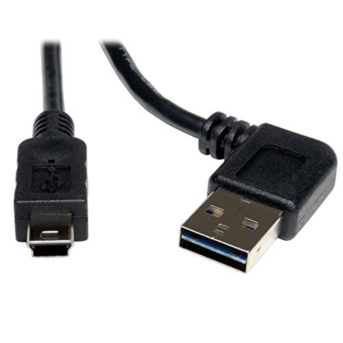 Tripp Lite Universal Reversible USB 2.0 Hi-Speed Cable (Reversible Right / Left Angle A to 5Pin Mini-B M/M) 6-ft.(UR030-006-RA)