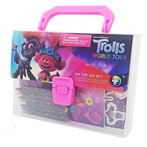 DreamWorks Trolls 2 Stationery Crayon On The Go Set in Box