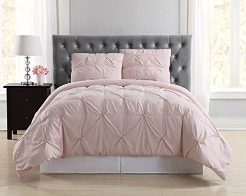 Truly Soft Everyday Pleated Comforter Set, Twin X-Large, Blush