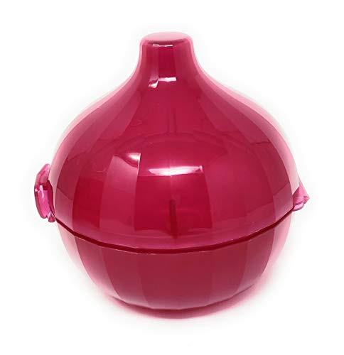 Tupperware Onion Saver Keeper in Rare Red