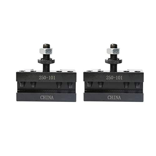 T0025 AXA #1 Set of 2 QUICK CHANGE TURNING & FACING CNC LATHE TOOL POST HOLDER 250-101