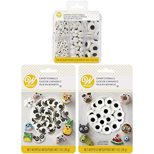 Wilton Assorted Candy Eyeballs Set, 3-Packs