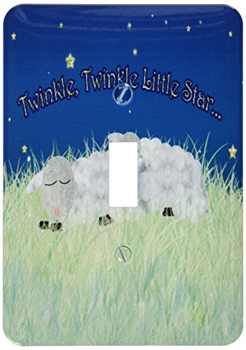 3dRose lsp_210601_1 Twinkle Little Star Sleeping Sheeping Single Toggle Switch