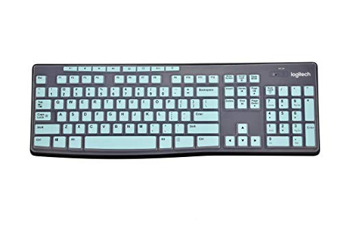 KeyCover - Ultra Thin Keyboard Cover Compatible with Logitech K200 K260 K270 MK200 MK260 MK270 MK275 Keyboard - Mint