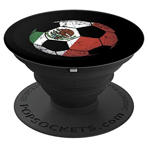 Mexico Soccer Ball Flag Jersey - Mexican Football Gift PopSockets Grip and Stand for Phones and Tablets