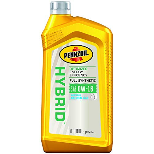 Pennzoil Hybrid Full Synthetic 0W-16 Motor Oil (1-Quart, Case of 6)