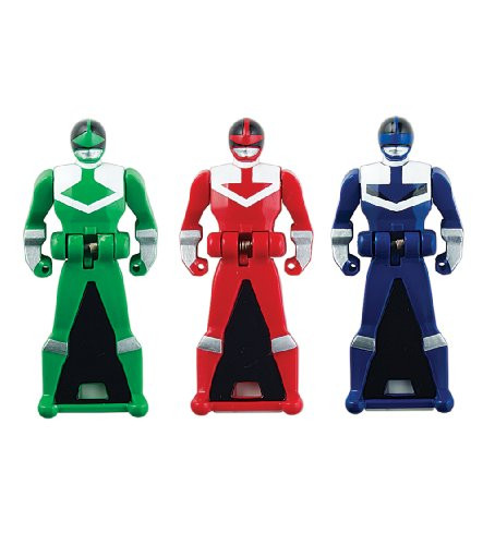 Power Rangers Super Megaforce - Time Force Legendary Ranger Key Pack, Red/Blue/Green