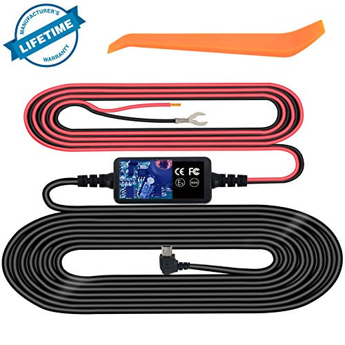 Dash Cam Hardwire Kit, Mini USB Hard Wire Kit Fuse for Dashcam, Plozoe 12V-30V to 5V Car Dash Camera Charger Power Cord, Gift Installation Tool?11.5ft?