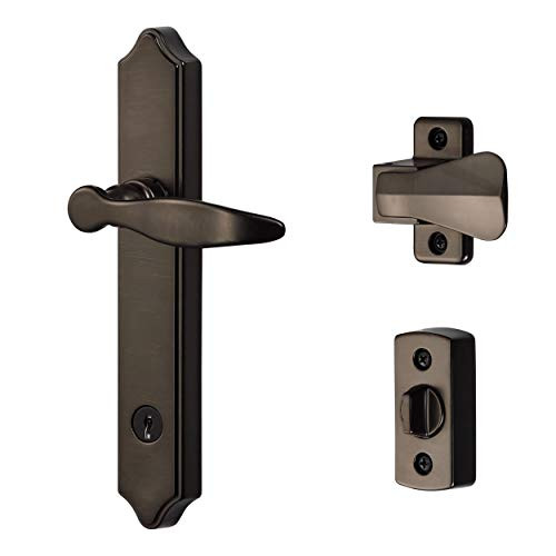 Ideal Security Inc. BK1216ORB ML Lever Set with Keyed Deadbolt, 4 Posts, Oil Rubbed Bronze