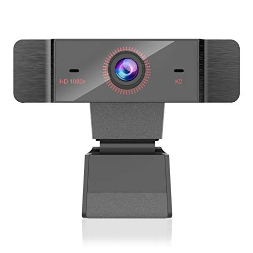 Webcam with Microphone, 1080P Webcam USB Computer Camera for Live Streaming Webcam, USB Web Cam Video Camera for Computers PC Laptop Desktop, Conference Study Video Calling