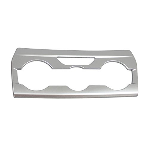 Rqing For Subaru 2018 New XV/Crosstrek ABS Interior Front Center Console Air Conditioner Switch Cover Trim (Silver Paint)