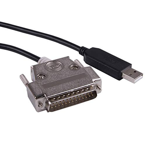 USB to DB25 RS232 Serial Adapter Converter Cable Null Modem FTDI Driver for Sharp X68K X68000 PC Communicate Programming Cable