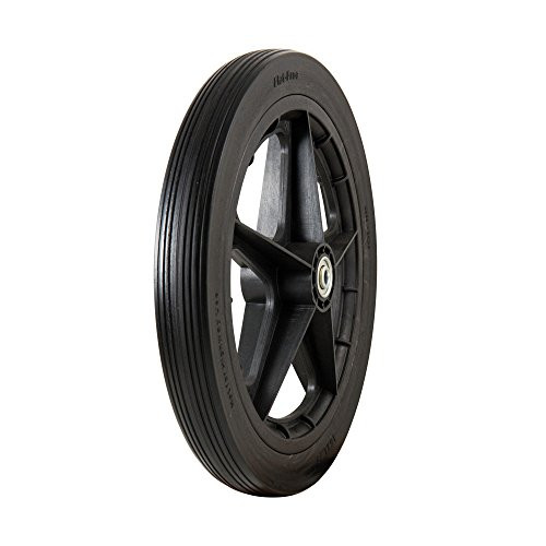Marathon 16x1.75 Flat Free Cart Tire on Plastic Rim, 3/4" Bearings