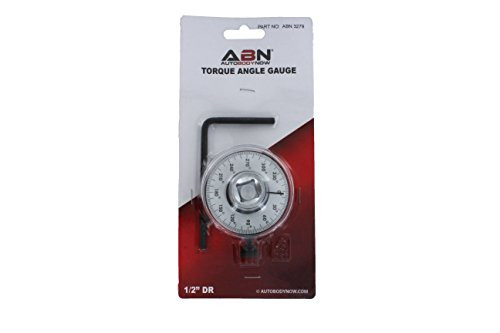 ABN Torque Angle Gauge  1/2 Inch Drive Torque Angle Meter Tool, Torque to Yield Gauge Torque Adapter